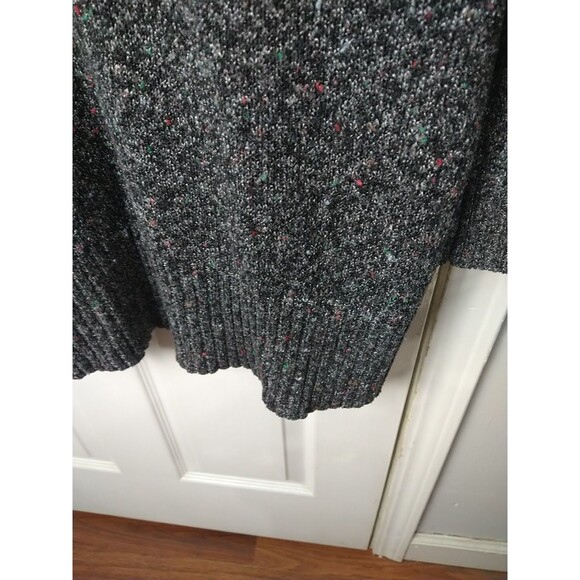 ALYX Woman XL Tunic Grey Knit Sweater Multicolor Cowl Neck LS Casual Workwear - Picture 5 of 9